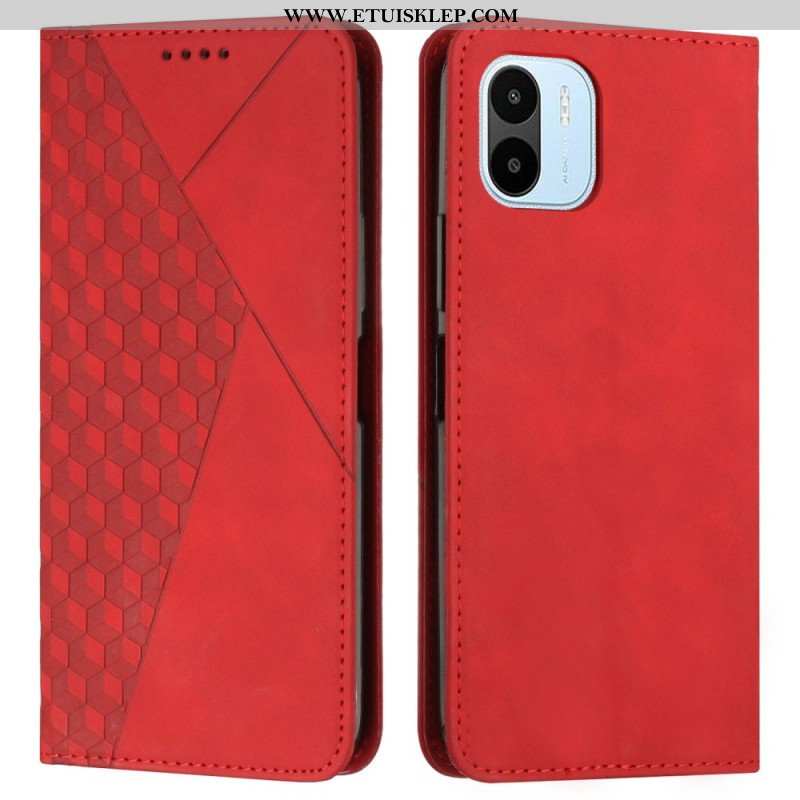 Etui Na Telefon do Xiaomi Redmi A1 Etui Folio Dotyk Skóry W Stylu Sześciennym